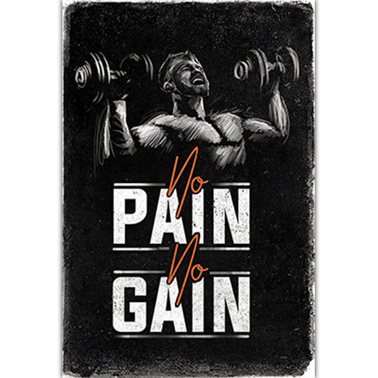 Gym inspirational poster decorative painting